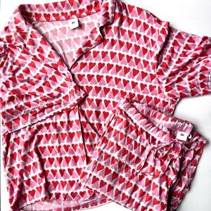 BP Red and Pink Heart Pajama Set